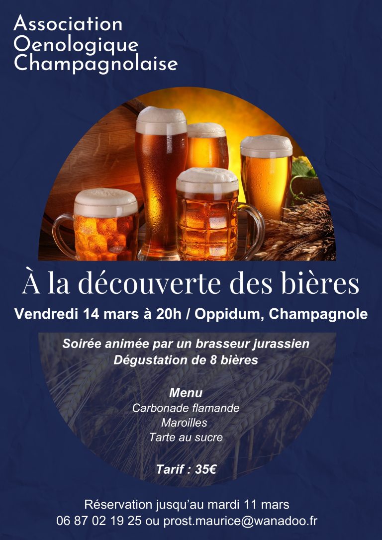 Soirée Bières -Association Oenologique Champagnole