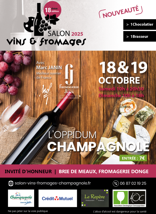 Salon des vins et fromages à Champagnole